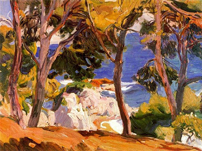 Coast at Santa Cristina Joaquin Sorolla